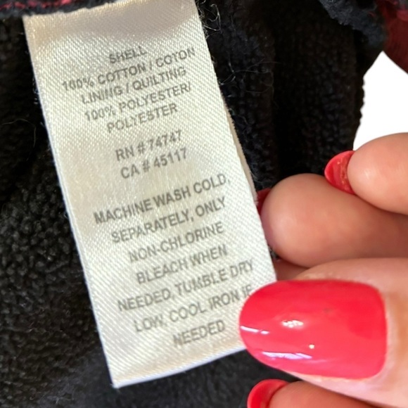 Redhead Shirt Jacket Shacket Men’s M Fleece Lined Red Buffalo Print Flannel Coat - Picture 12 of 15